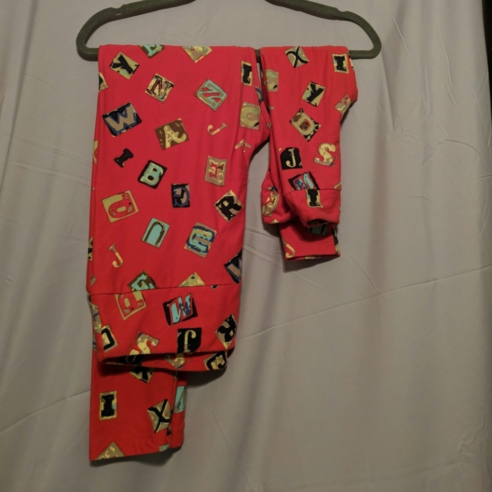 Lularoe Mommy and Me leggings set-Alphabet TC/SM